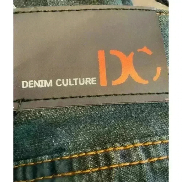 Denim Culture Straight Leg Dark Wash Denim Men Jeans Size 40x30 New - Picture 6 of 9